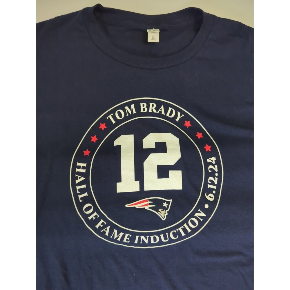Tom Brady T Shirt Mens Size XL New England Patriots Hall Of Fame Induction NFL